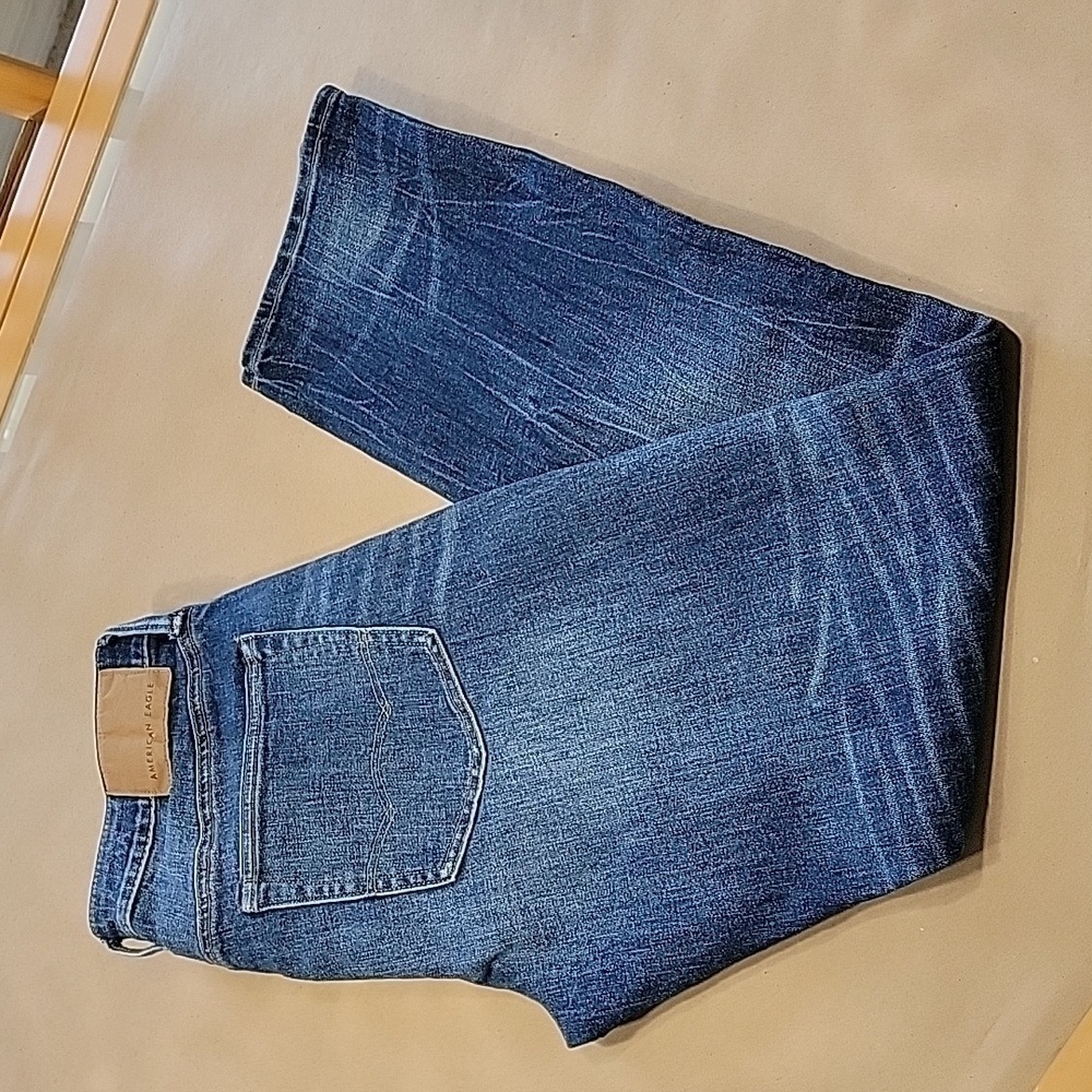 American Eagle Ne(X)t Level Airflex Size 32x32 Denim Blue Jeans, Like New Cond.